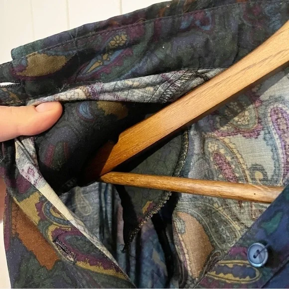 Mister Leonard Vintage Paisley Skirt and Top Set. Size 12. - Picture 5 of 12